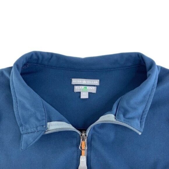 Peter Millar Element Wind Full Zip Jacket in Navy Blue w/ Trex Logo Embroidery - Picture 2 of 8